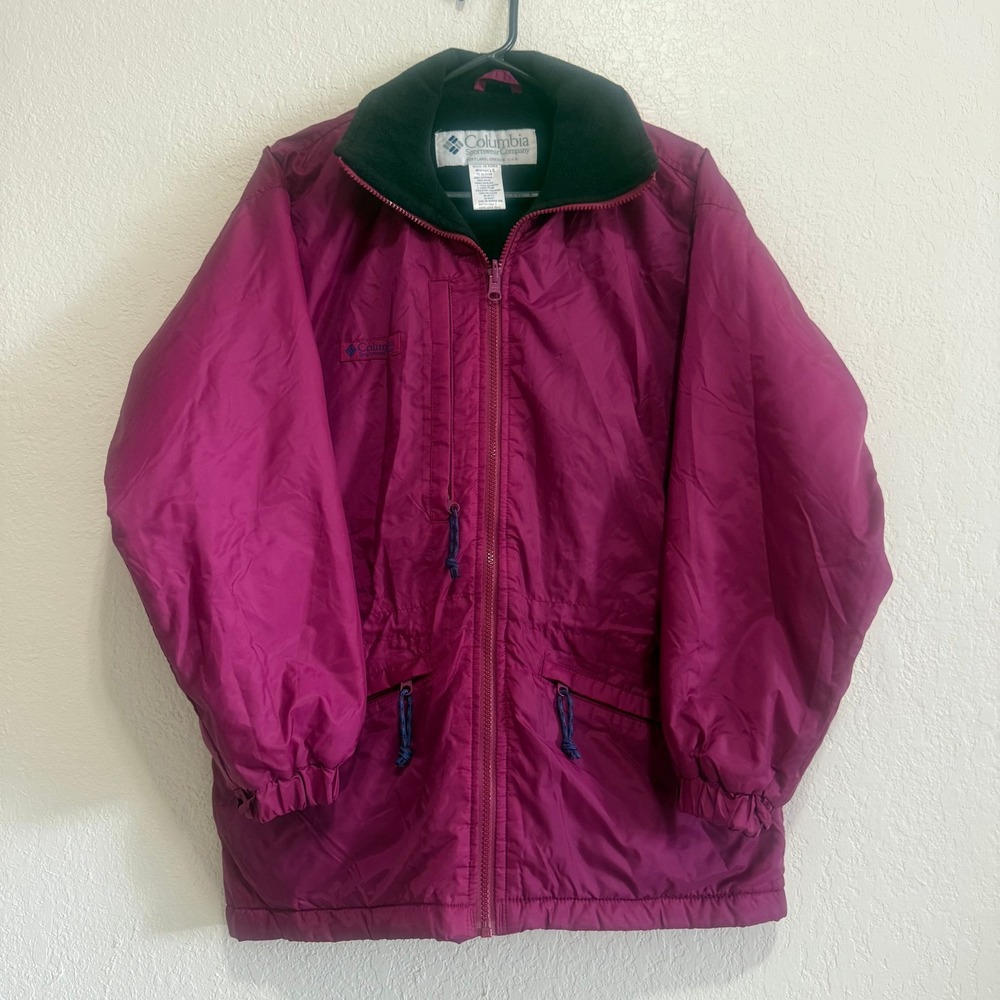 Columbia Fuscia/Pink/Magenta Women's Jacket/Coat Sz Small Like New Vibrant Fun